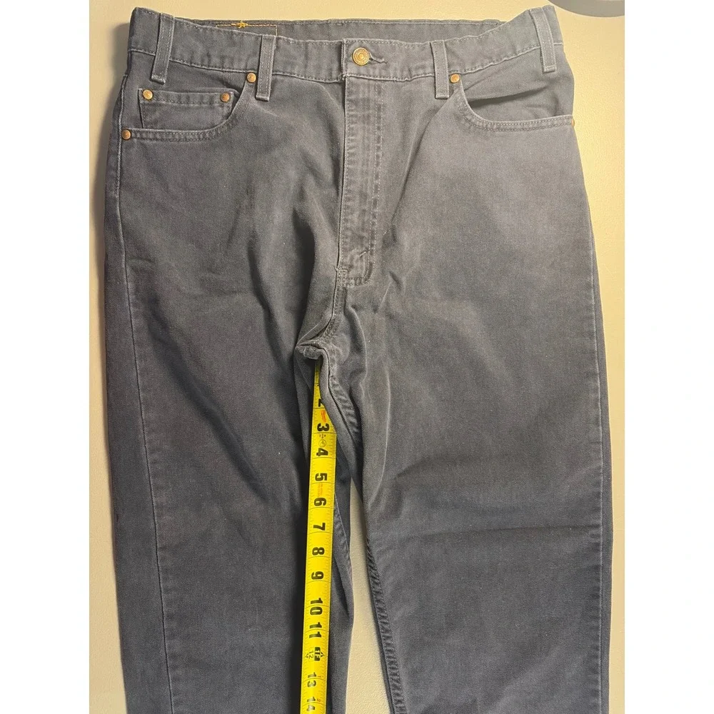Levi's 540 Relaxed Fit Jeans Mens 34x32 Gray Orange Tab Straight Leg Vintage